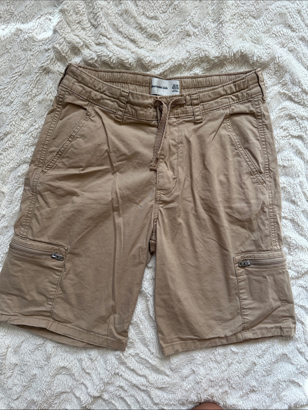 Abercrombie and Kids Tan Cargo Shorts